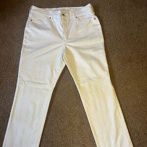 Eddie Bauer Women's White Straight-Leg Jeans
